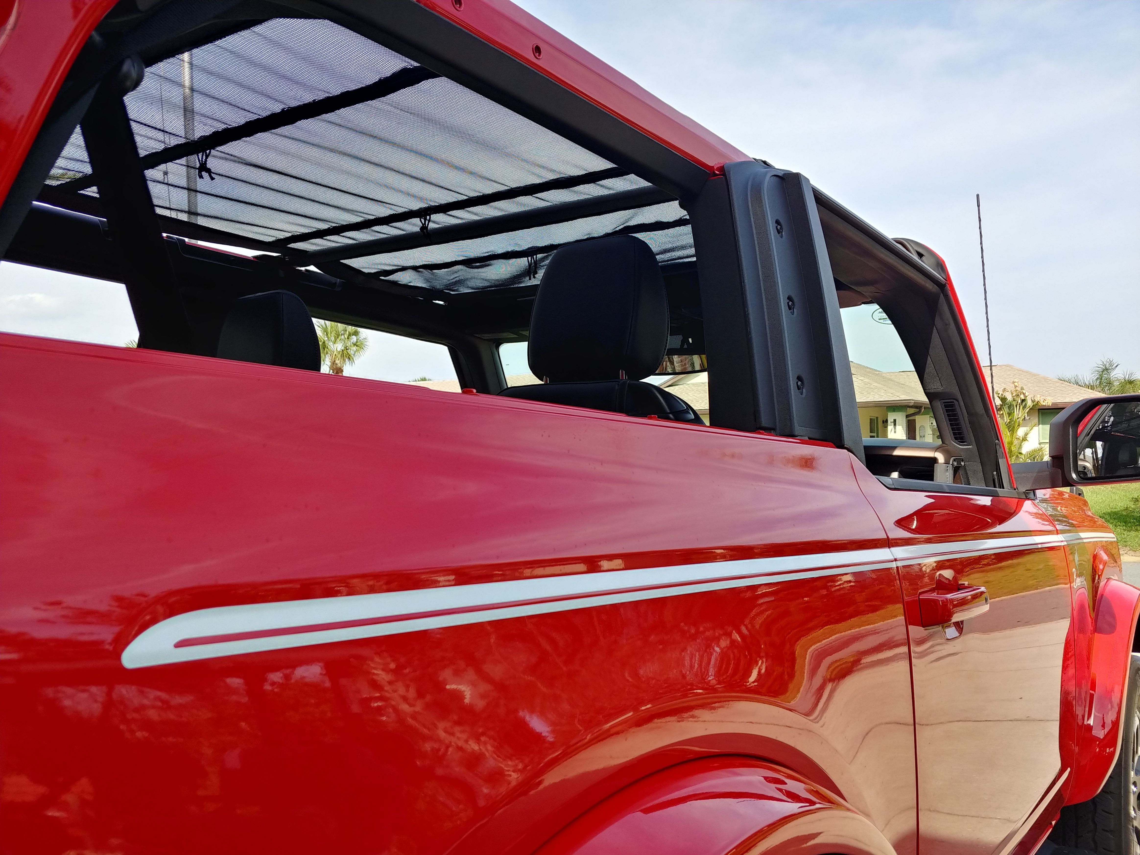 2 Dr Hard Top over Bestop Bimini Mesh Solved Bronco Nation