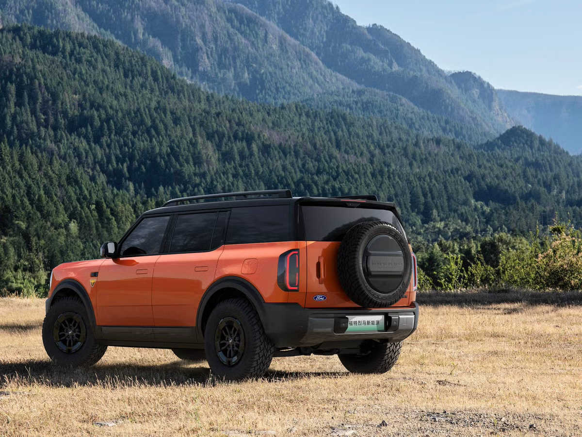 ford bronco ev outside rear side profile