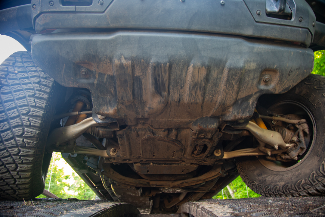 undercarriage of a ford bronco