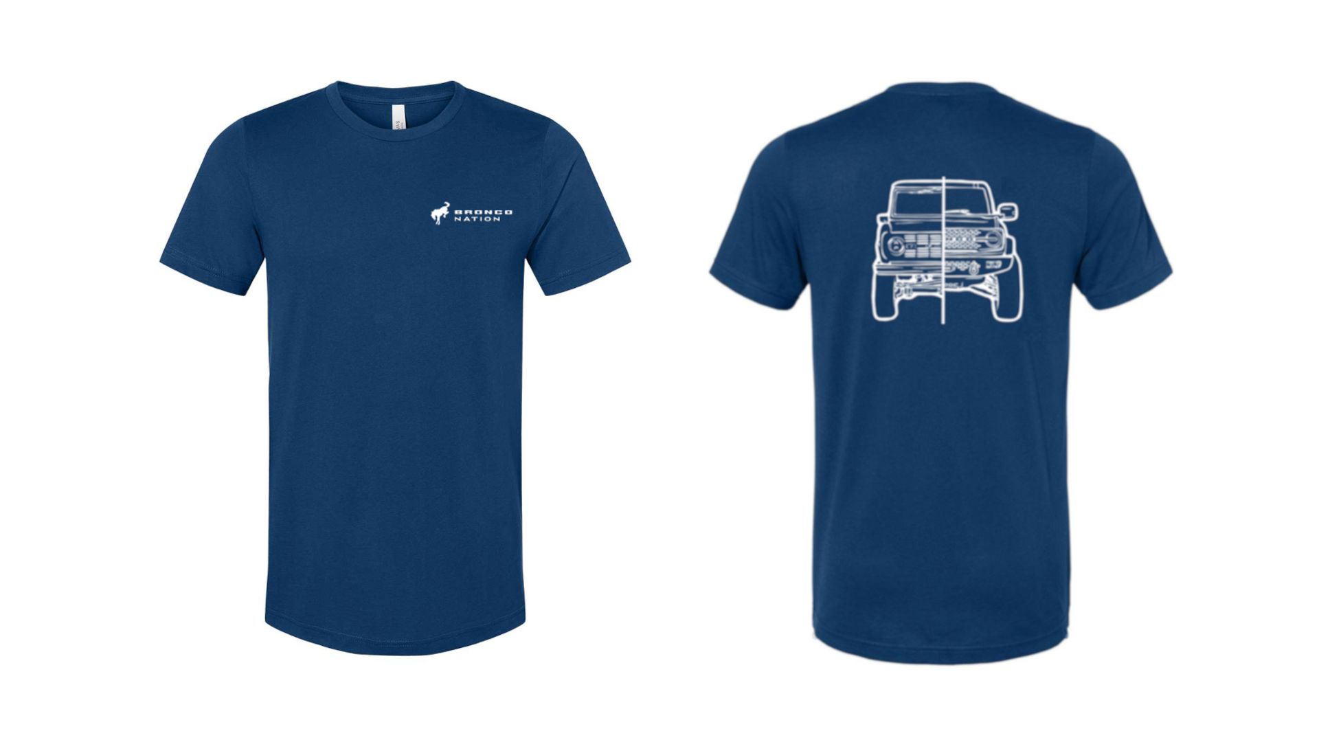 2021 Oxford White Ford Bronco 2 Door - New Ford Bronco - T-Shirt