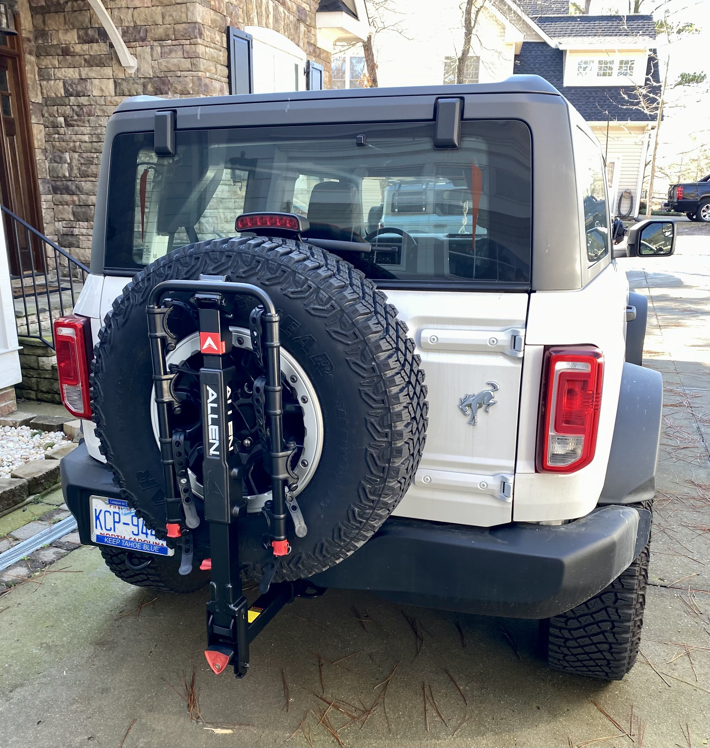 Bike Rack Hitch Options For Broncos w/ Sasquatch Spare Tire Bronco Nation