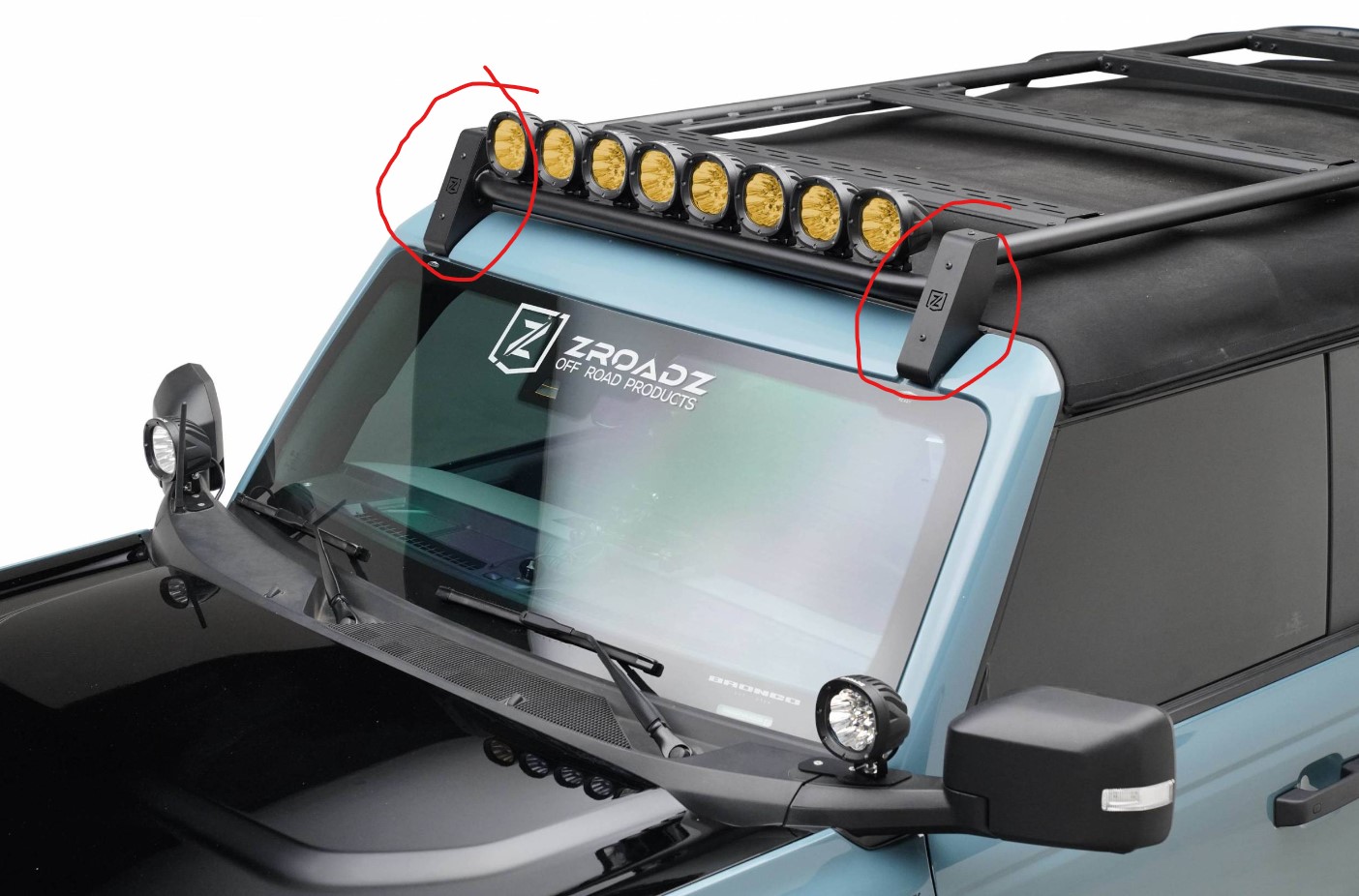 Zroadz roof rack uninstall question on a soft top Bronco Bronco Nation