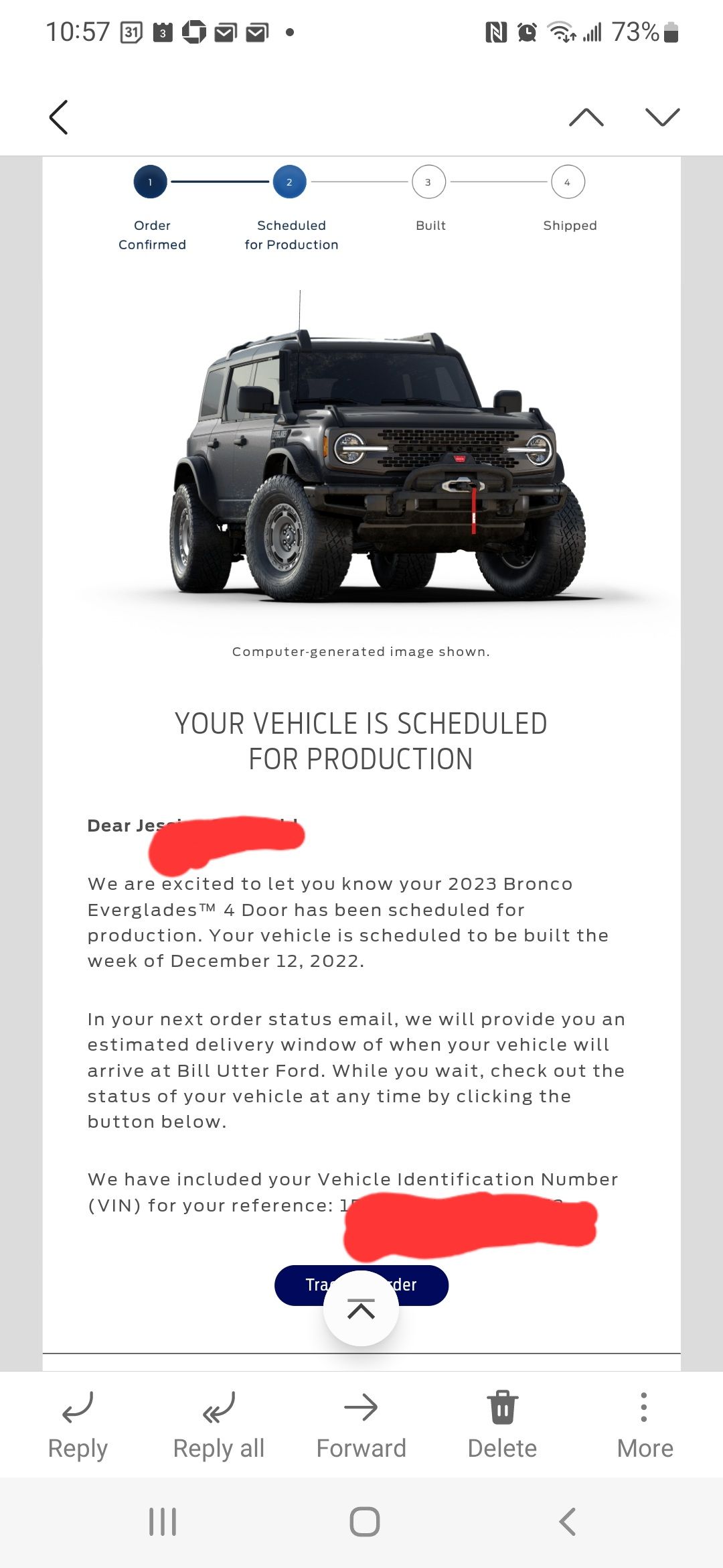 Finally scheduled for production! - Bronco Nation