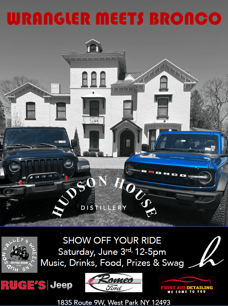 Hudson House Distillery Presents Wrangler Meets Bronco Bronco Nation