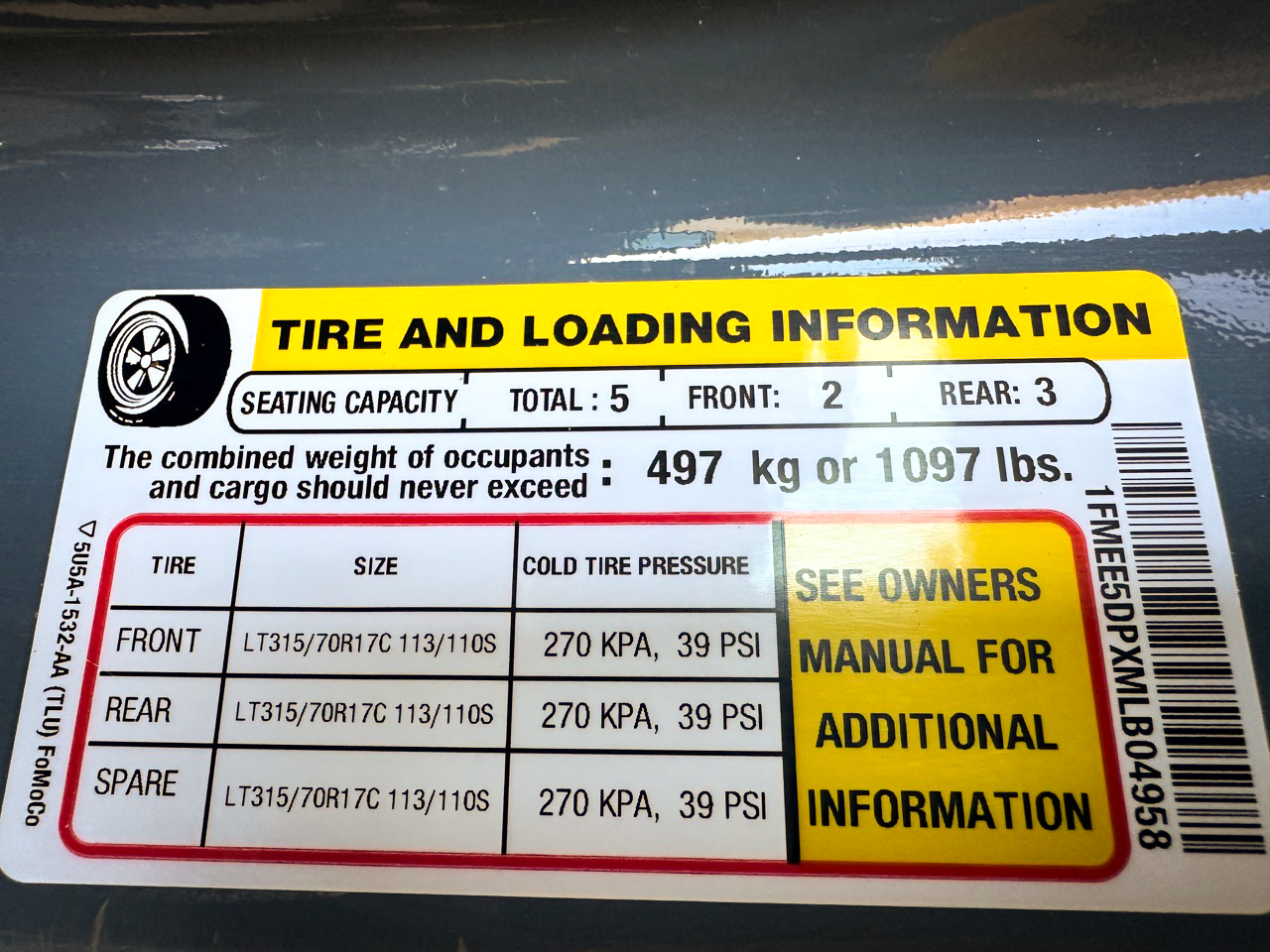 ford bronco psi sticker