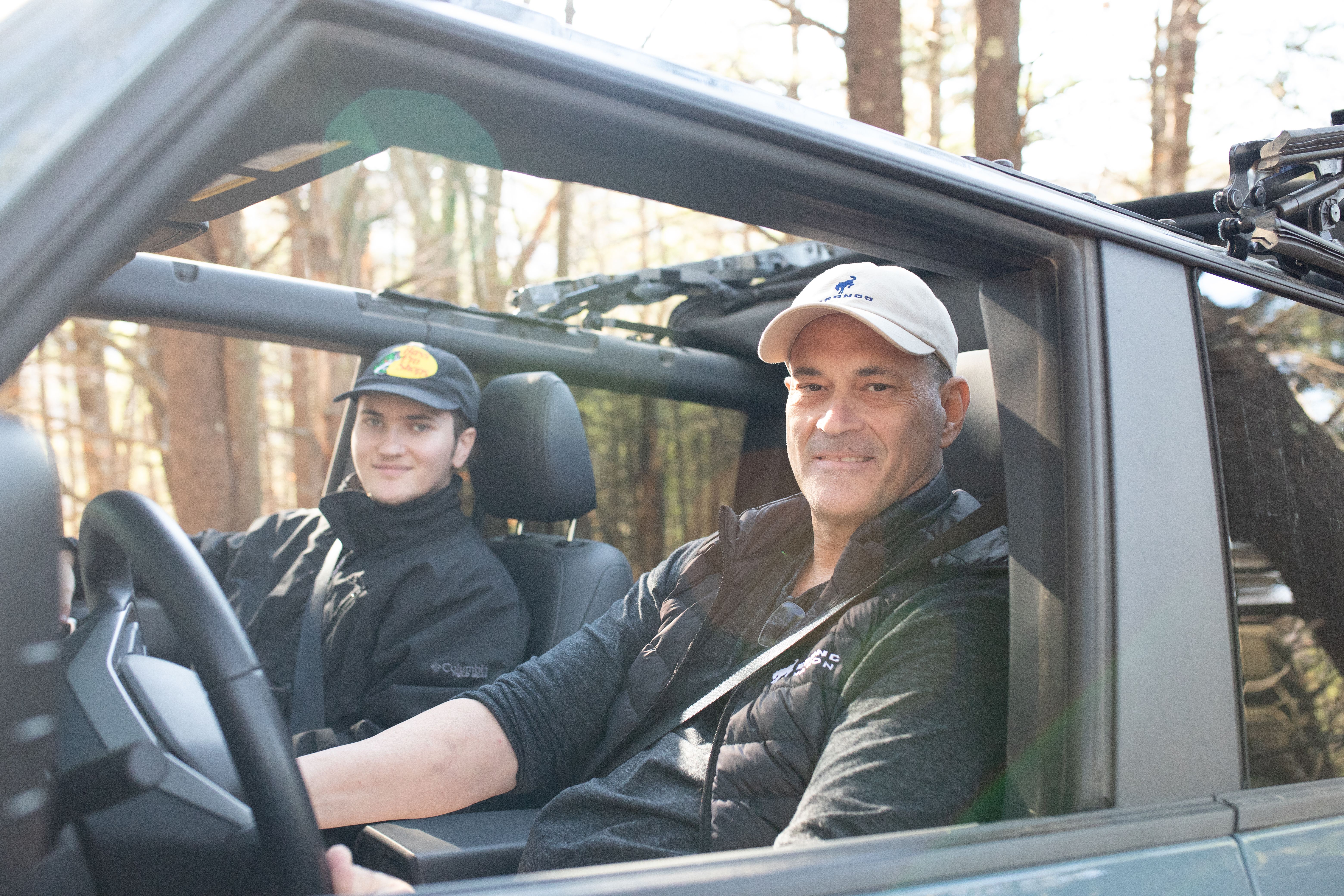 Bronco Off Roadeo Dad Son Driving