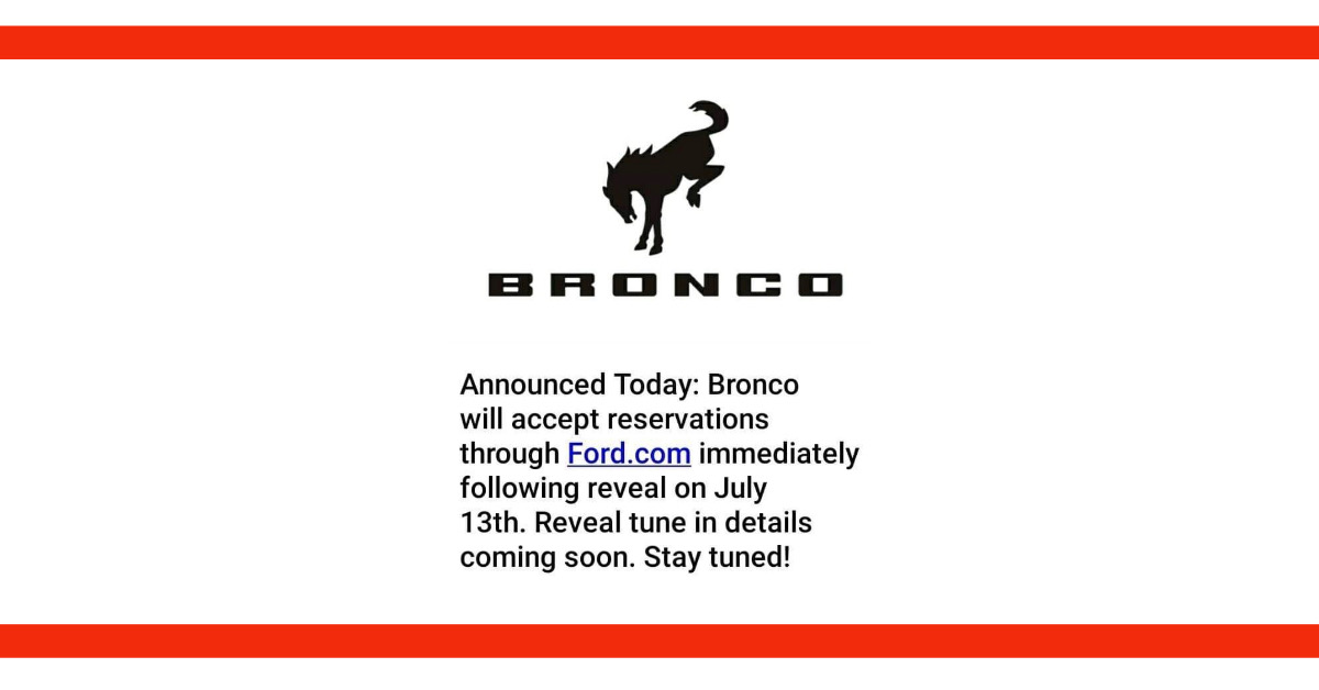 BRONCO RESERVATIONS OPEN JULY 13 - Bronco Nation