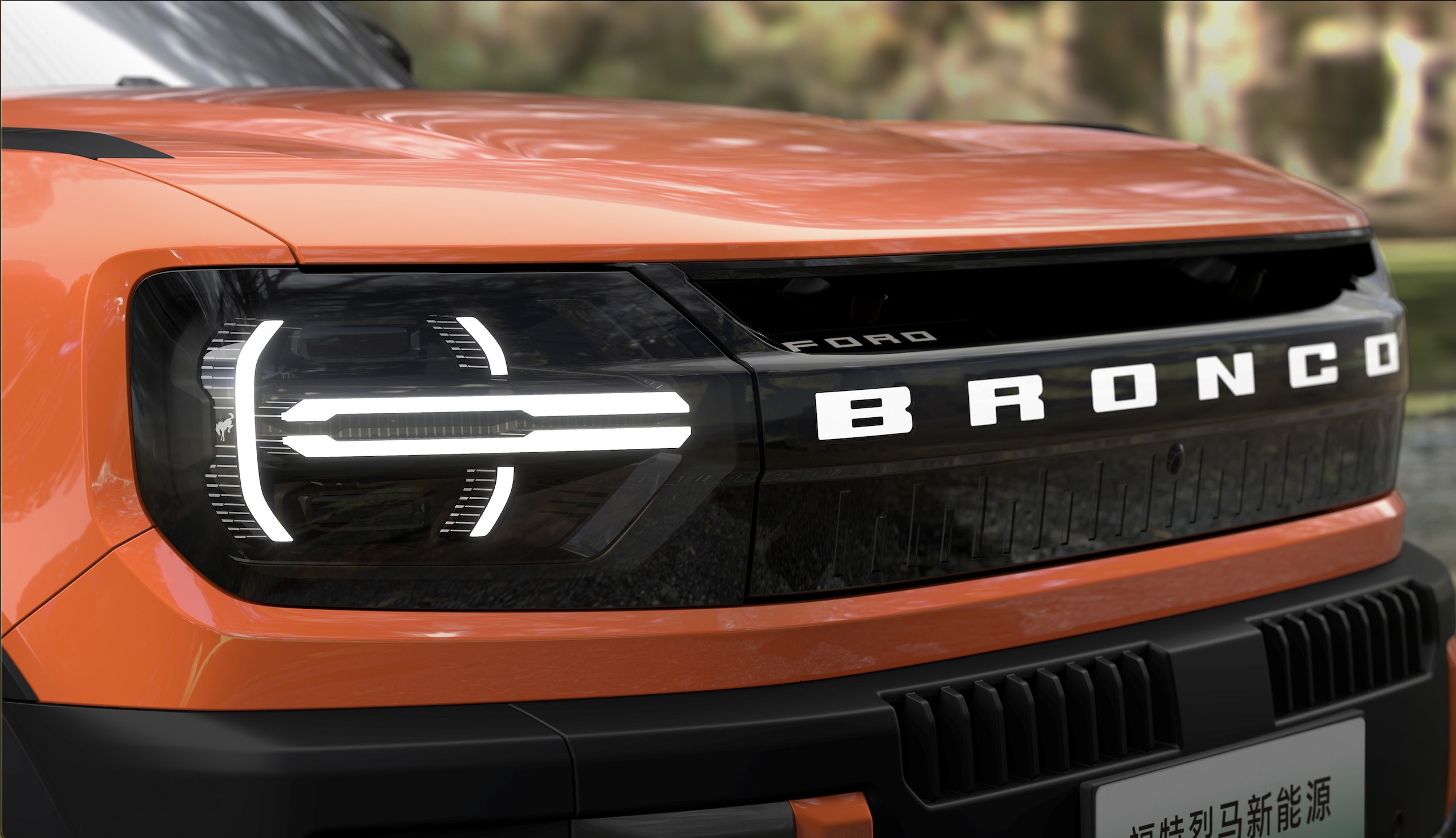 ford bronco ev front grille