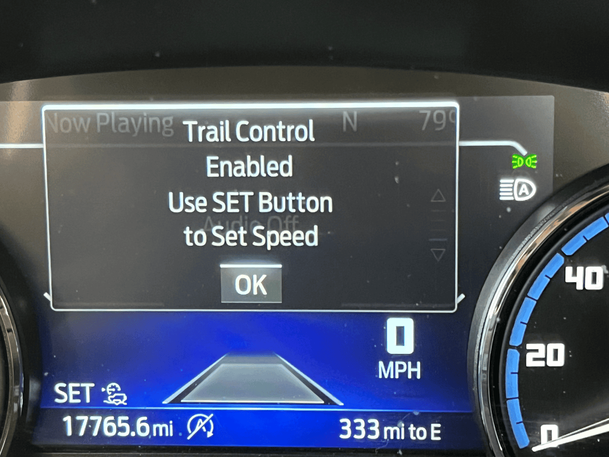 setting Trail Control speed Bronco Sport