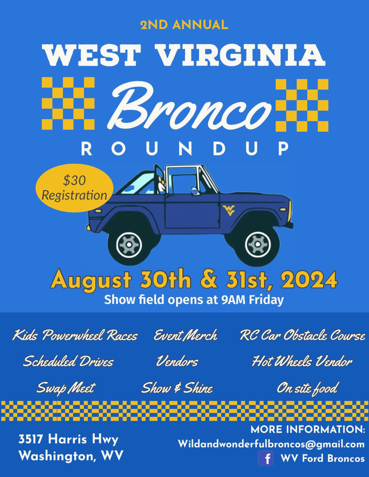 3RD ANNUAL WEST VIRGINIA BRONCO ROUNDUP!